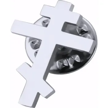 Brož Gaira Brož do klopy Kříž 30479, Barva stříbrná