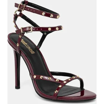 Dámské sandále Sandály Just Cavalli 79RA3S20ZSD52343 burgundské 83X, EUR 39
