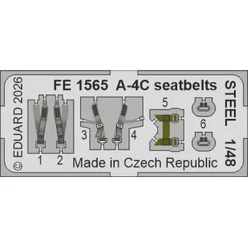 1/48 A-4C seatbelts STEEL (HOBBYB)