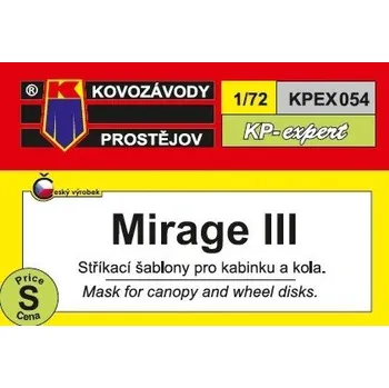 Plastikový model 1/72 Canopy&wheel mask Mirage III