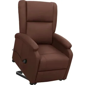 Masáž vidaXL Zvedací křeslo umělá kůže [329687] Barva: Hnědá