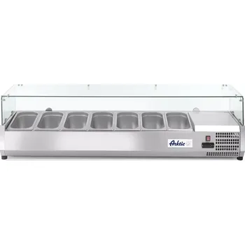 Lednice Chladicí zásobník GN 1/3, Arktic, 7x GN 1/3, 230V/180W, 1605x420x(H)460mm | 232989