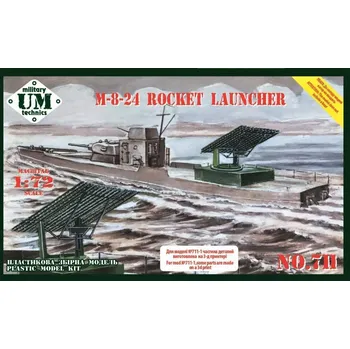Plastikový model 1/72 M-8-24 Rocket Launcher w/ assembled missiles