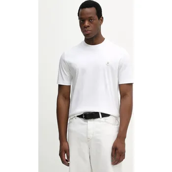 Pánské tričko Bavlněné tričko BOSS C-Taut 01 50555844 bílá 00X, vel. XXL