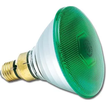 Žárovka PAR38 240V 80W E27 FL30° Green