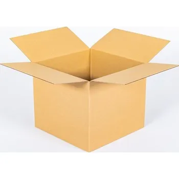 Obalový materiál Kartonová krabice klopová 400x400x350 mm 3VVL B 380g/m2 hnědá - paleta 340 ks