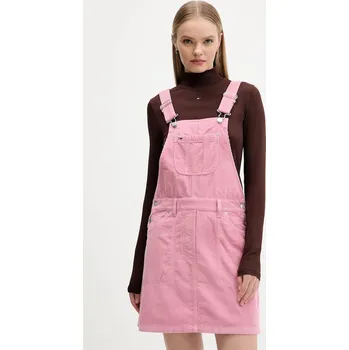 Dámská móda Manšestrové šaty Tommy Jeans DW0DW21494 růžová 34X, vel. XL