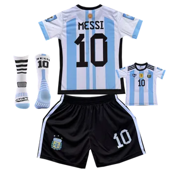 Fotbal Numberoplus Dětský fotbalový dres + fotbalové ponožky - AFA Messi MJ10 Velikost: 9-let.(vel.128)