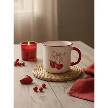 Sinsay - Hrnek s valentýnským motivem - červená - 376GJ-33X - 376GJ-33X-ONE