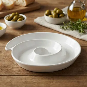 Keramický talíř HLEMÝŽĎ bílý 20,5 cm