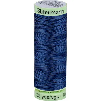Nit Polyesterové nitě Gütermann Jeans návin 30 m, střední, 214 modrá pařížská