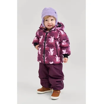 Dívčí oblečení Dětská bunda Reima Moomin Lykta 5100013B.9BYA burgundské 93X, vel. 80