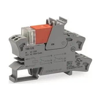 Relé Reléový modul, jmenovité vstupní napětí AC 24&nbsp;V, 2 přepínací kontakty, šedá