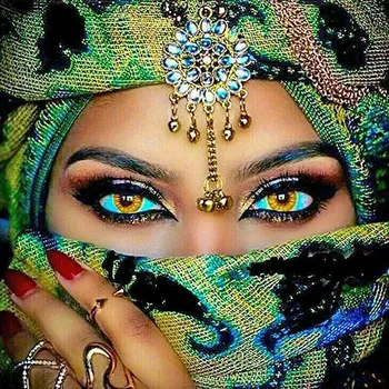 Diamantové malování Norimpex 7D Uhrančivý pohled 30 × 40 cm