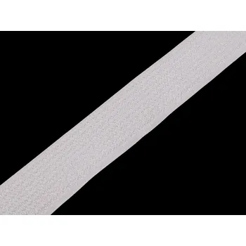 Zip Suchý zip háček a plyš na stejné straně šíře 30 mm, střední, 2 bílá