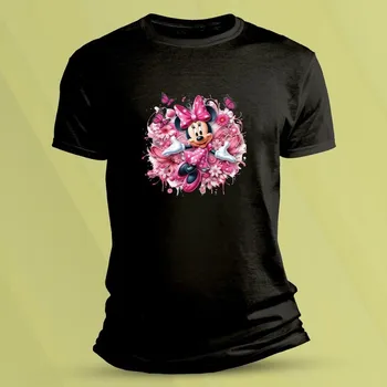 Chlapecké tričko Dětské bavlněné tričko Roztomilá Minnie Černá velikost 152