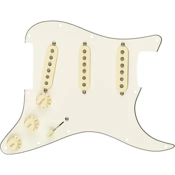Fender Pre-Wired Strat SSS TX MEX White Pickguard (Jako nové)