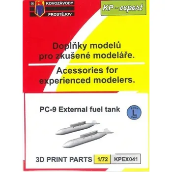 Plastikový model 1/72 PC-9 external fuel tank, 2 pcs. (3D Printed)