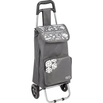DOCHTMANN Nákupní vozík chladicí, 30 × 32 × 92 cm, šedý