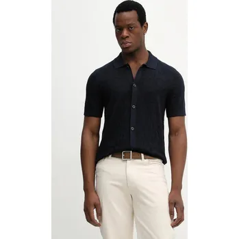 Pánská košile Bavlněná košile Joop! 30100054 námořnická modř 59X, vel. S