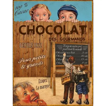 Plechová cedule Antic Line Plechová cedule Chocolat