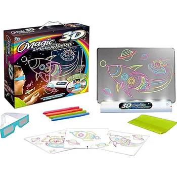 kreativní sada Magická světelná kreslící 3D tabulka Vesmír