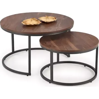 Konferenční stolek Set konferenčních stolků JAVA - ořech - SLEVA 3% s kodem radost25