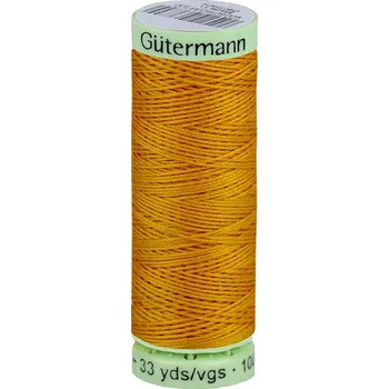Nit Polyesterové nitě Gütermann Jeans návin 30 m, střední, 412 hořčicová tmavá