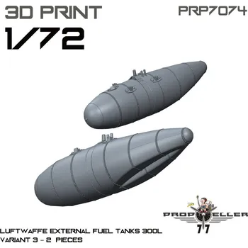 Plastikový model 1/72 Luftwaffe ext.fuel tanks 300 l - type 3 (2x)