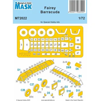 Plastikový model 1/72 Mask for Fairey Barracuda (SP.HOBBY)
