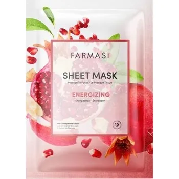 Pleťová maska Farmasi Energizující pleťová textilní maska 1 Ks