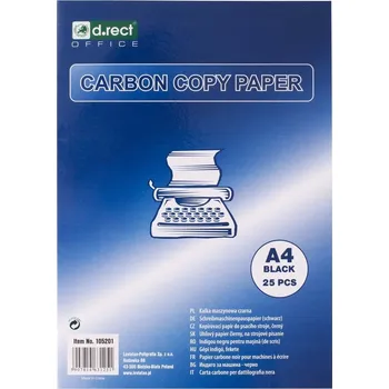 Kancelářský papír Kopírovací papír D.rect 105201 A4 černý 25 5 kusů