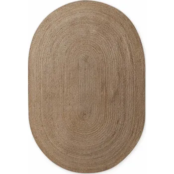 Koberec Hanse Home Kusový koberec Jute Braided 106006 Grey Brown ovál Rozměry koberců: 160x230 ovál