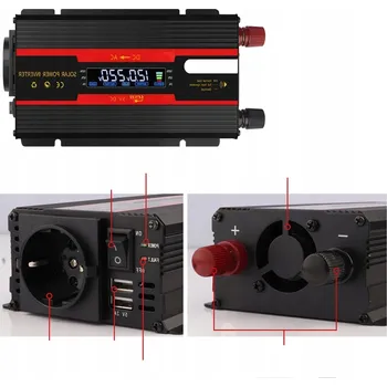 Měnič napětí MĚNIČ NAPĚTÍ 2000W DC 12V/24V NA AC 230V S ŠPIČKOVÝM VÝKONEM 2000W PRO KEMPOVÁNÍ