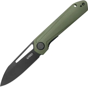 kapesní nůž Kubey Royal Blackwash 14C28N ,Green G10 Linerlock KU321W