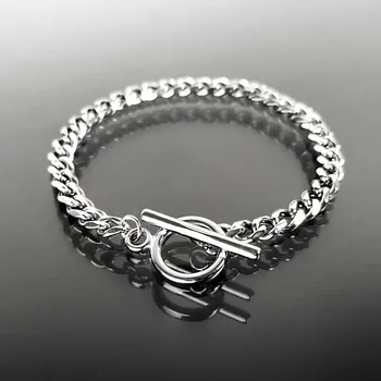 Náramek Řetízkový náramek s americkým zapínáním, nerezová ocel, č. 1492