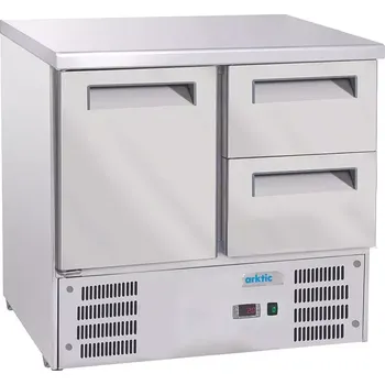 Lednice Chladící stůl s 1 dvířky a 2 zásuvkami, Arktic, GN 1/1, 247L, 220-240V/143W, 900x700x(H)855mm | 236765