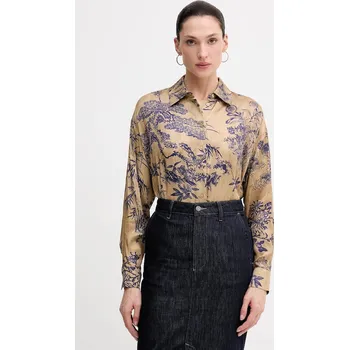 Dámská košile Košile Sisley 5IBNLQ07F béžová 08C, vel. S