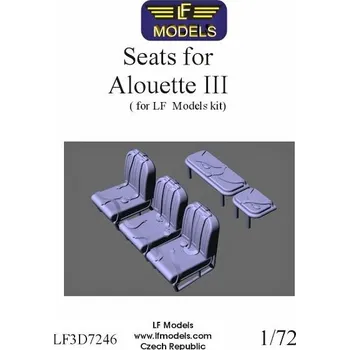 Plastikový model 1/72 Seats for Alouette III, 3D-Print (LF)