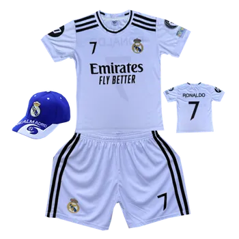 Fotbal Numberoplus Premium dětský fotbalový dres + fotbalová kšiltovka - Real Madrid FC - Cristiano Ronaldo CR7 Velikost: 8-let.(vel.122)