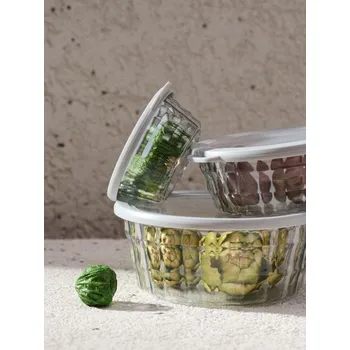 Dóza na potraviny Sinsay - Nádoby na potraviny s víkem 3 pack - šedá - 816HG-09X - 816HG-09X-ONE