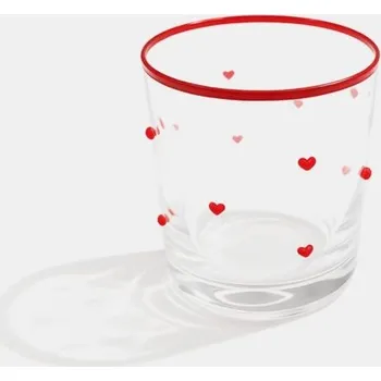 Sklenice Sinsay - Sklenice se srdíčky - červená - 357GI-33X - 357GI-33X-ONE