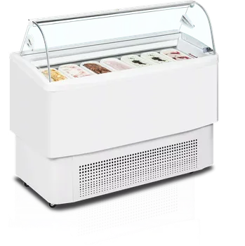 FIJI 7 Distributor kopečkové zmrzliny s ventilovaným chlazením a zakřiveným sklem ISA | 4420363