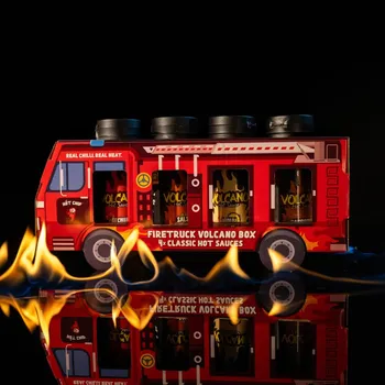 Potravina HOT CHIP - Dárkový box omáček Firetruck 4x classic