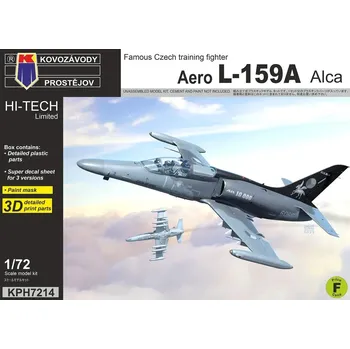 Plastikový model KOVOZAVODY PROSTEJOV Aero L-159A Alca 1/72