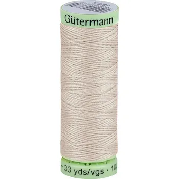 Nit Polyesterové nitě Gütermann Jeans návin 30 m, střední, 299 šedokrémová