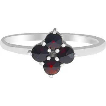 Prsten Český granát prsten stříbrný 120296 Velikost: 54