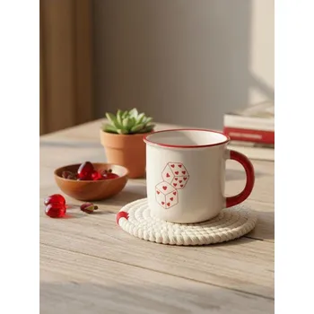 Sinsay - Hrnek s valentýnským motivem - krémová - 376GJ-01X - 376GJ-01X-ONE