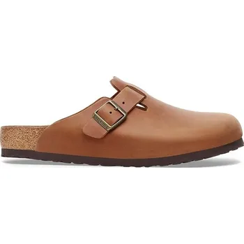 Dámská obuv Nubukové pantofle Birkenstock Boston, 43, hnědá, 88X