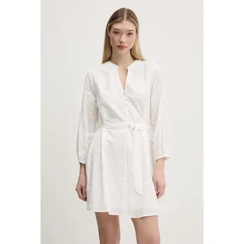 Dámské šaty Bavlněné šaty Desigual TOURS 25SWVW09 bílá 00X, vel. L